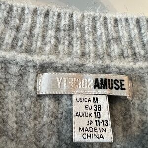 Amuse Society Gray Women's Sweater